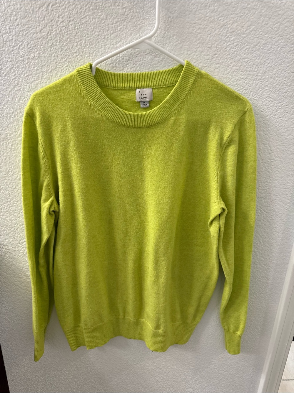 a new day Lime Green Crewneck Sweater - Women